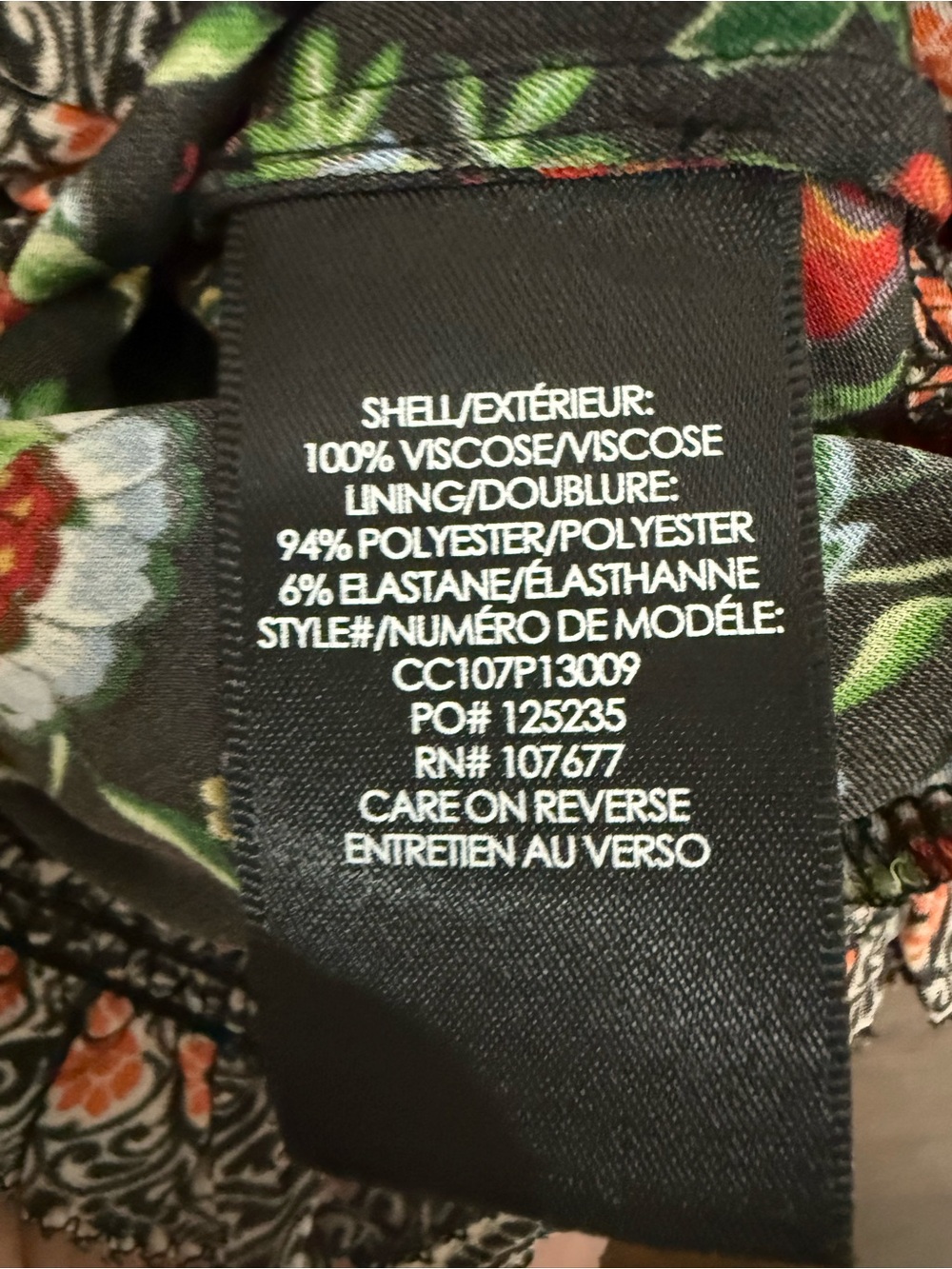 Alice + Olivia Women’s S Black Floral Paisley Ruffle Blouse Smocked Boho Top - Picture 4 of 4